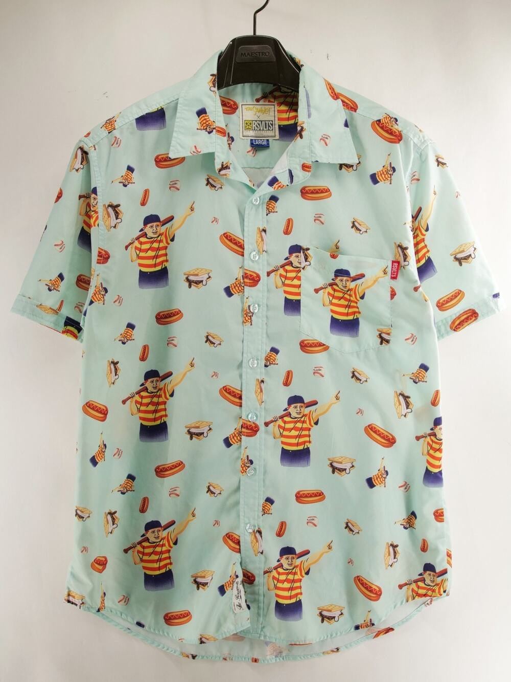 RSVLTS The Sandlot Great Hambino Shirt Mens Large Ham Porter KUNUFLEX Blue